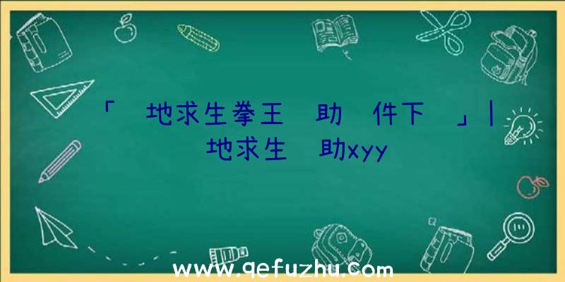 「绝地求生拳王辅助软件下载」|绝地求生辅助xyy